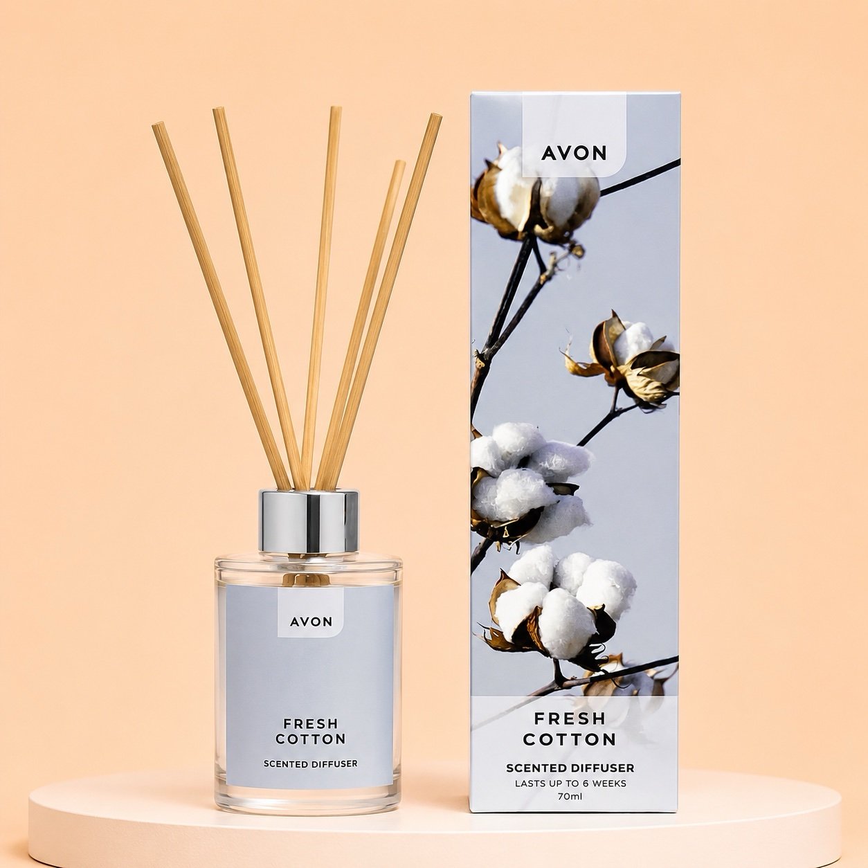 Avon Fresh Cotton Reed Diffuser 70ml
