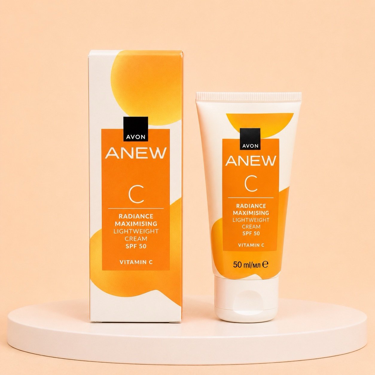 Avon Anew Vitamin C Radiance Maximising Lightweight Cream (Daily Defense Moisturiser) SPF50 – 50ml
