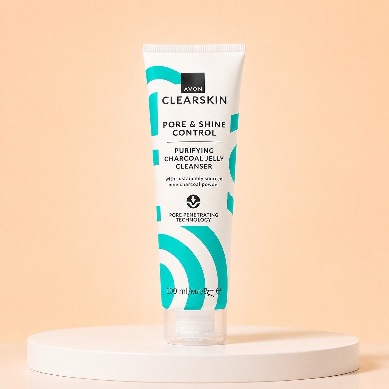 Avon Clearskin Pore & Shine Control Purifying Charcoal Jelly Cleanser 75ml