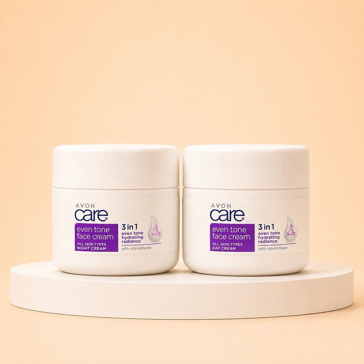 Avon Care Even Tone Day & Night Face Cream 100ml each.