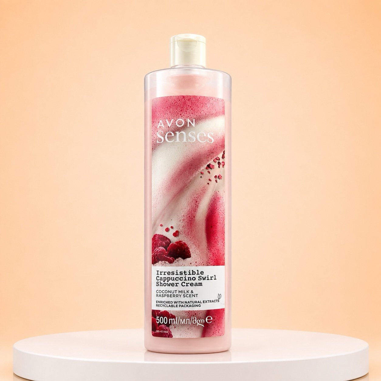 Avon Senses Coconut Milk & Raspberry Shower Cream 500ml