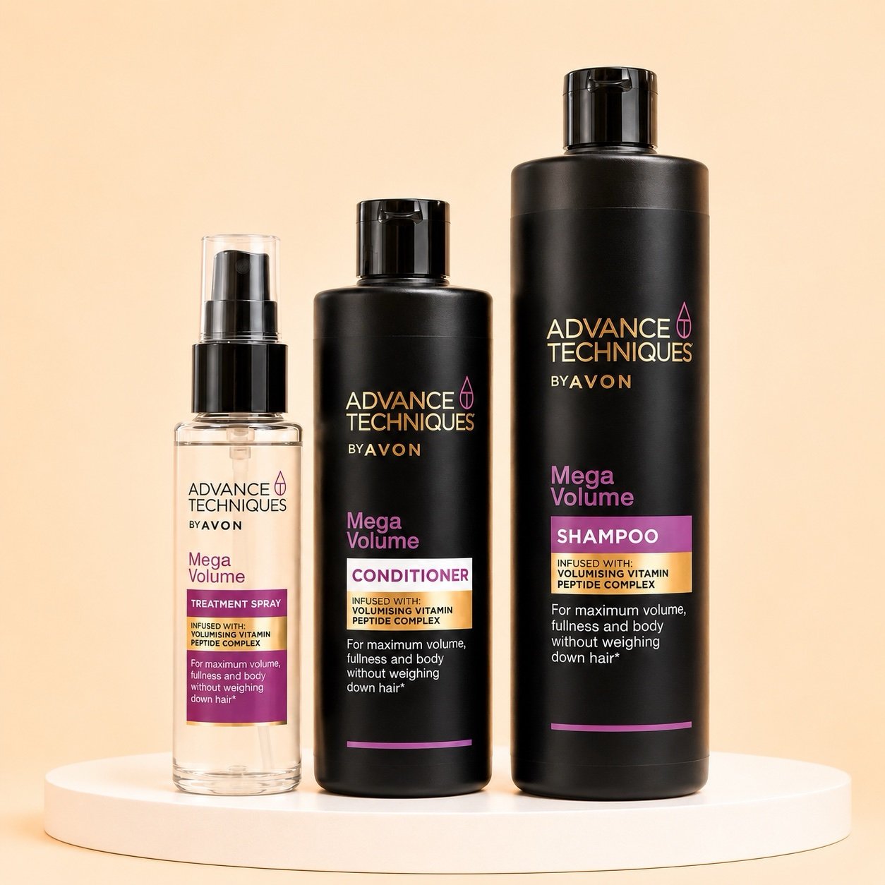 Avon Advance Technique Mega Volume Shampoo Set of 3