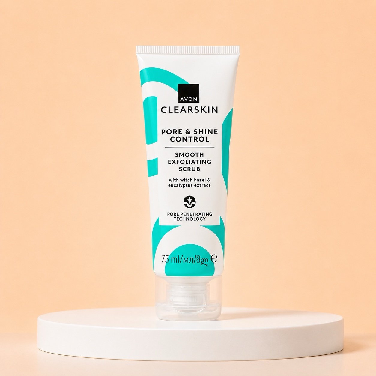Avon Clearskin Pore & Shine Control Smooth Exfoliating Scrub 75ml