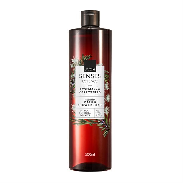 Senses Essence Rosemary & Carrot Seed Bath & Shower Elixir 500ml