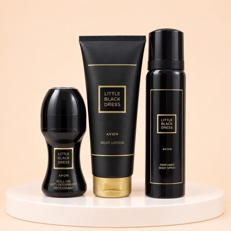 Avon Little Black Dress 3 Piece Set