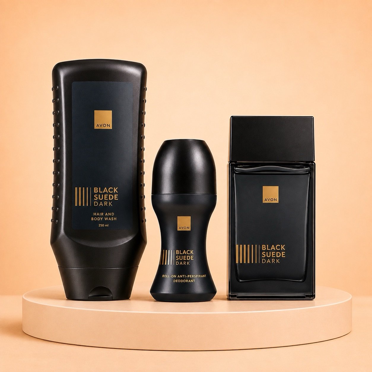 Avon Black Suede Dark Set For Men