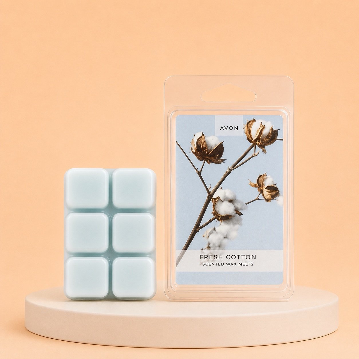 Avon Fresh Cotton Scented Wax Melt – 6 pieces / Pack