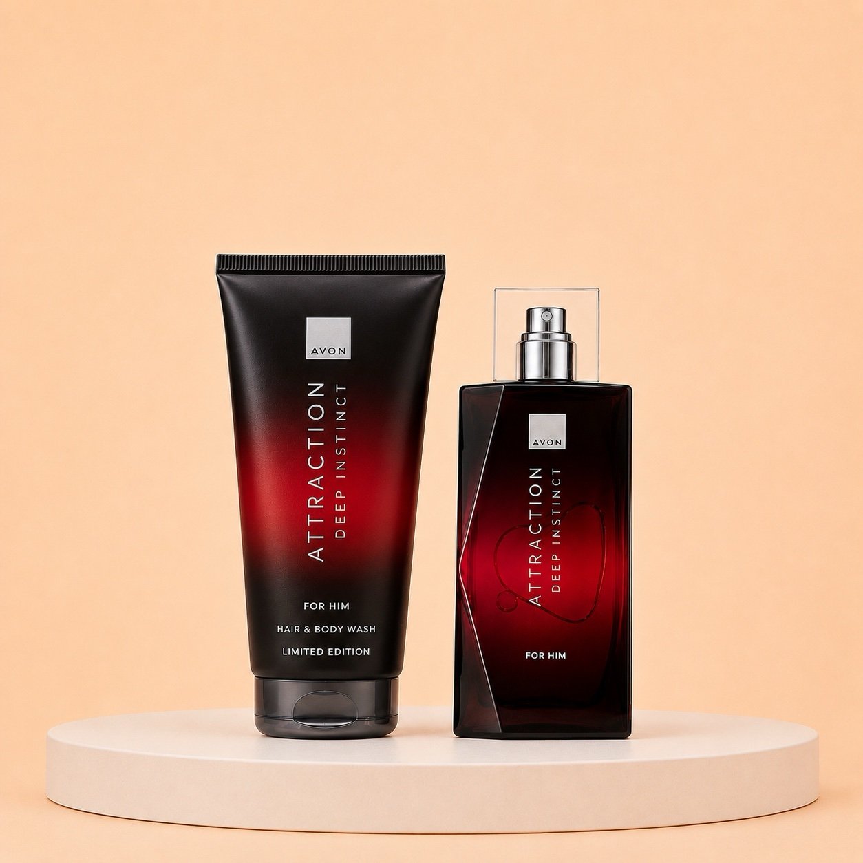 Avon Attraction Deep Instinct For Him Set of 2